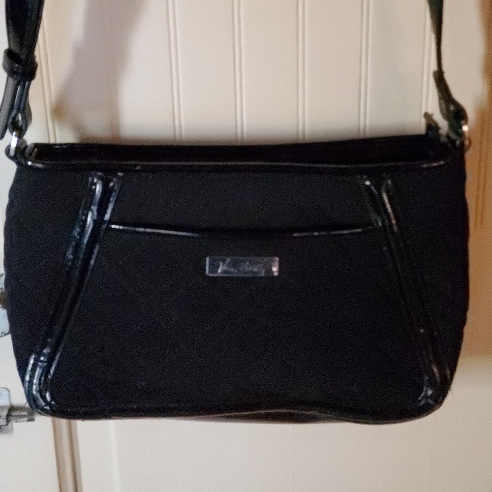 Vera Bradley Trimmed Trapeze Crossbody - Black